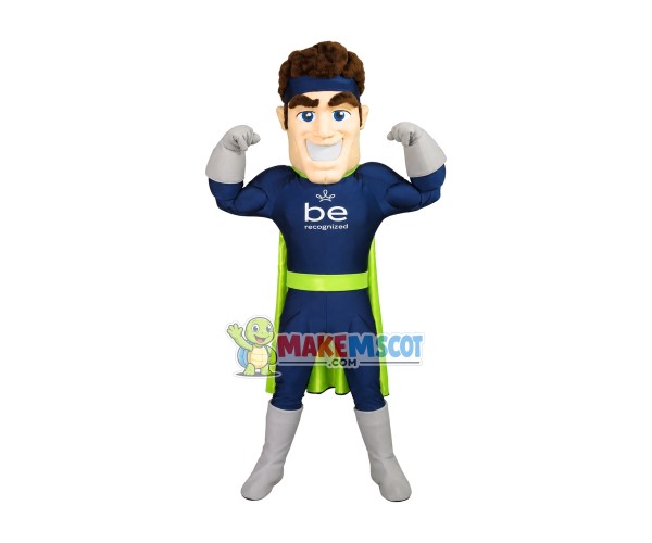 Power Superman Of Employee Recognition Plan Mascot Costume