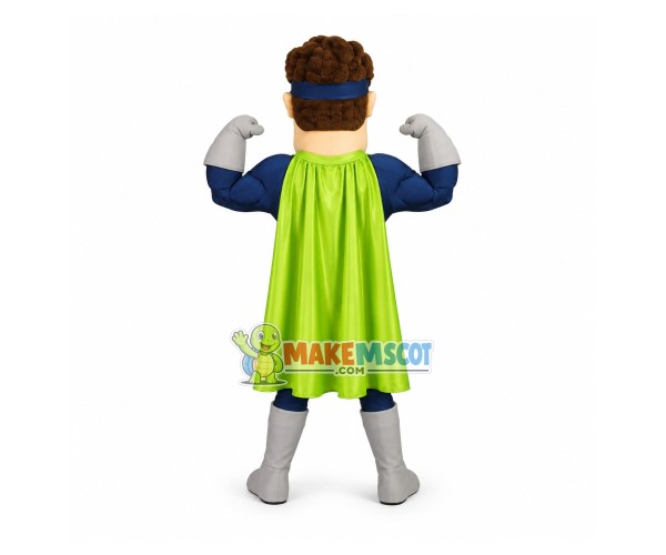 Power Superman Of Employee Recognition Plan Mascot Costume Power Superman Of Employee Recognition Plan Mascot Costume