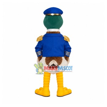 Mallard Commander Of Waterpark Mascot Costume Mallard Commander Of Waterpark Mascot Costume