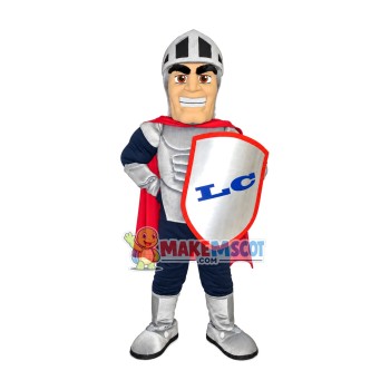Excited Soldier With Power Mascot Costume Excited Soldier With Power Mascot Costume