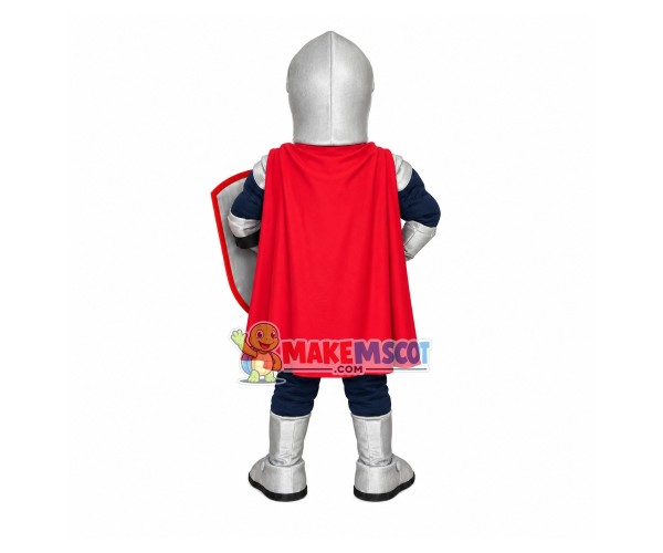 Excited Soldier With Power Mascot Costume