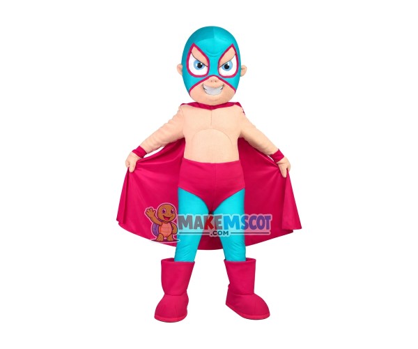 Masked Hero In The Red Panties Mascot Costume Masked Hero In The Red Panties Mascot Costume