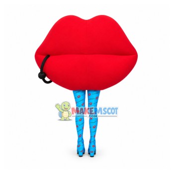 Sexy Red Lips With Lip Stud Mascot Costume Sexy Red Lips With Lip Stud Mascot Costume