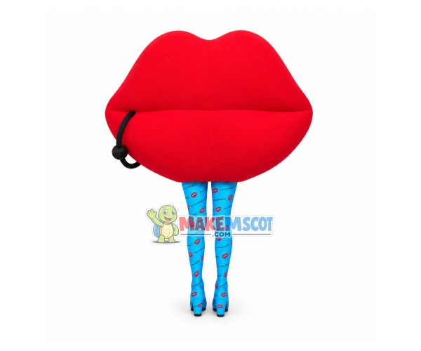 Sexy Red Lips With Lip Stud Mascot Costume Sexy Red Lips With Lip Stud Mascot Costume