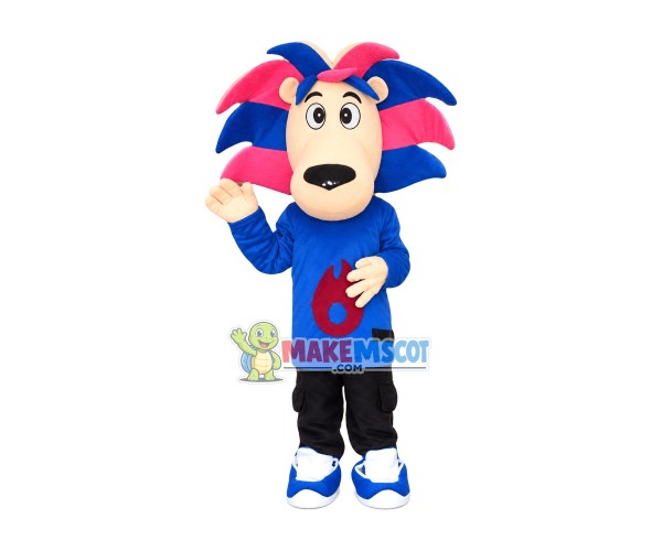 Sport Blue Lion Mascot Costume Sport Blue Lion Mascot Costume