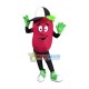 Cartoon Red Bean With Cap Mascot Costume Cartoon Red Bean With Cap Mascot Costume