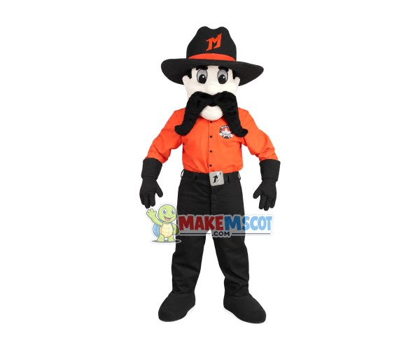 Rigorous Bearded Man Mascot Costume Rigorous Bearded Man Mascot Costume