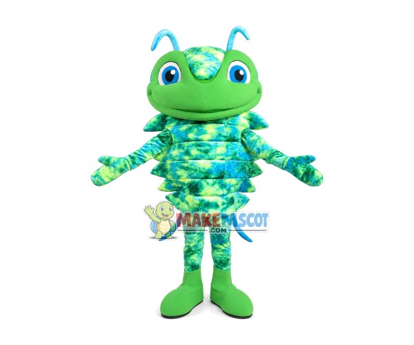 Bewildering Emerald Caterpillar Mascot Costume Bewildering Emerald Caterpillar Mascot Costume