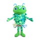 Bewildering Emerald Caterpillar Mascot Costume Bewildering Emerald Caterpillar Mascot Costume