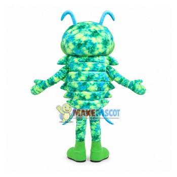 Bewildering Emerald Caterpillar Mascot Costume