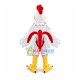 Daily Crowing White Rooster Mascot Costume Daily Crowing White Rooster Mascot Costume