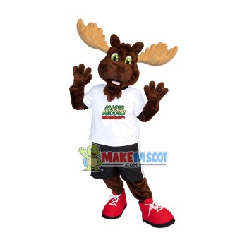 Free Moose In The Casual Set Mascot Costume