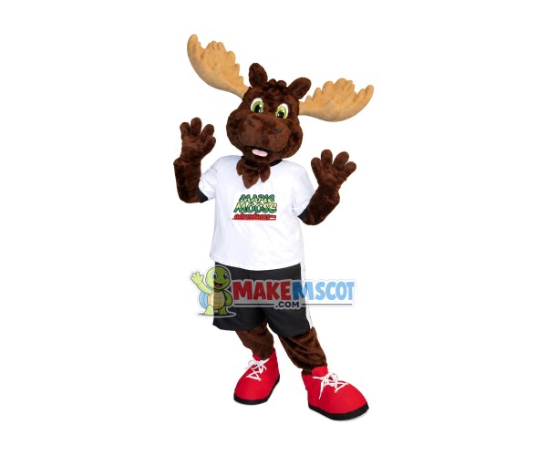Free Moose In The Casual Set Mascot Costume