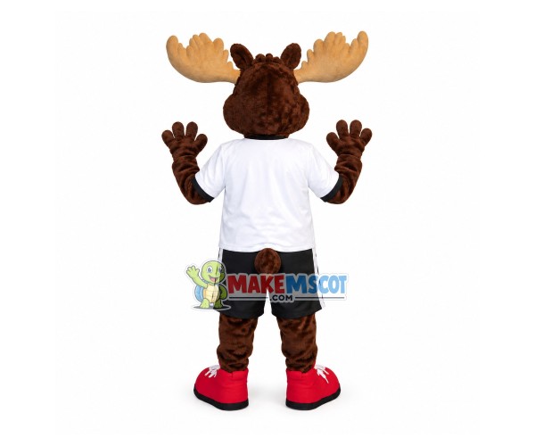 Free Moose In The Casual Set Mascot Costume Free Moose In The Casual Set Mascot Costume