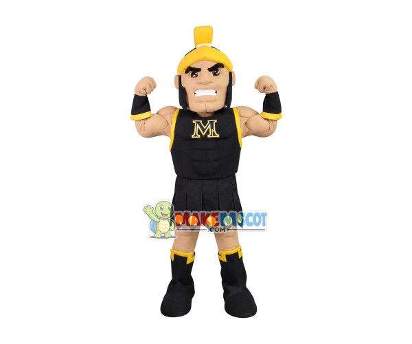 Muscular Warrior Mascot Costume Showing Strength Muscular Warrior Mascot Costume Showing Strength