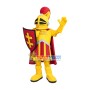 Defensive Masked Armored Army Mascot Costume