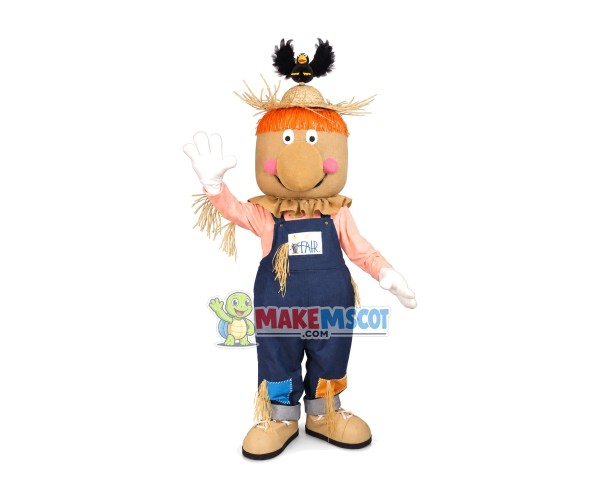 The Eye-catching Scarecrow Guarding The Farmland Mascot Costume The Eye-catching Scarecrow Guarding The Farmland Mascot Costume