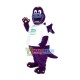 Purple Dragon Of Laboratory Mascot Costume Purple Dragon Of Laboratory Mascot Costume