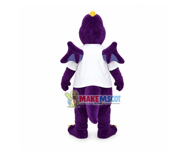Purple Dragon Of Laboratory Mascot Costume Purple Dragon Of Laboratory Mascot Costume