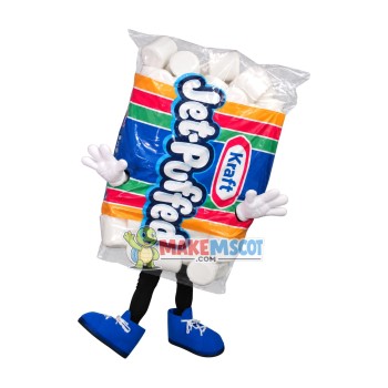 Full Packet Of Mini Marshmallows Mascot Costume Full Packet Of Mini Marshmallows Mascot Costume