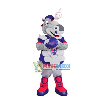 One-horned Star Horse Mascot Costume For Baseball Club