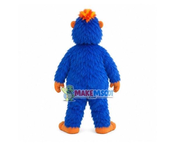 Mischievous Blue Long-haired Wild Monkey Mascot Costume Mischievous Blue Long-haired Wild Monkey Mascot Costume