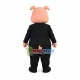 Laid-back Company Boss Pig Mascot Costume Laid-back Company Boss Pig Mascot Costume