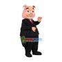 Laid-back Company Boss Pig Mascot Costume