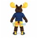 Adult Sport Moose With Strong Antlers Mascot Costume Adult Sport Moose With Strong Antlers Mascot Costume