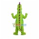 Adventurous Green Dinosaur Mascot Cartoon Costume Adventurous Green Dinosaur Mascot Cartoon Costume
