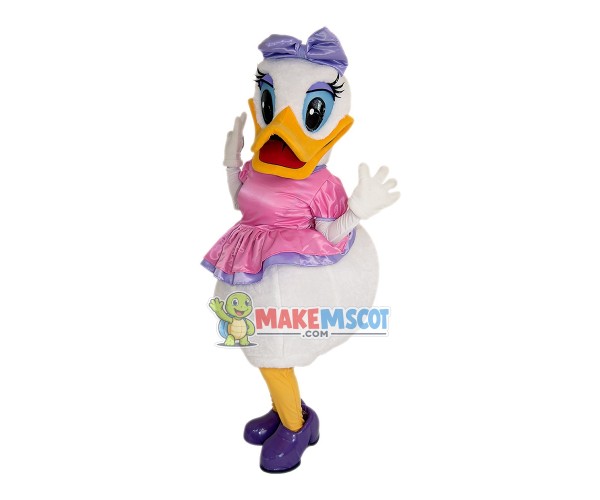Cartoon Daisy Duck Mascot Costume