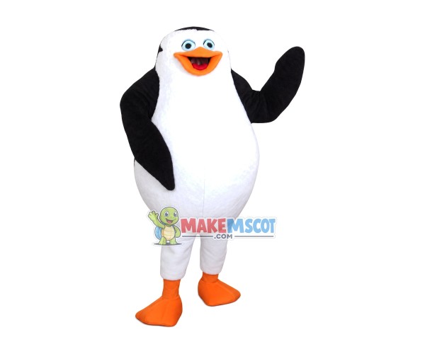 Emperor Penguin Of Madagascar Mascot Costume Emperor Penguin Of Madagascar Mascot Costume