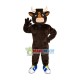 Sport Brown Bull In Place Mascot Costume