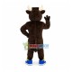 Sport Brown Bull In Place Mascot Costume