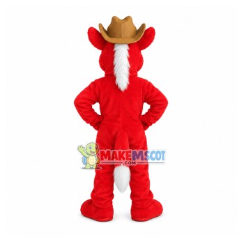 Farmer Red Cow Mascot Costume For The Farm Farmer Red Cow Mascot Costume For The Farm