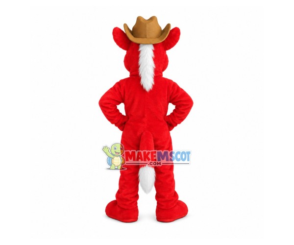 Farmer Red Cow Mascot Costume For The Farm Farmer Red Cow Mascot Costume For The Farm