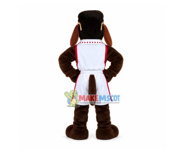 The Spirited Big Dog With Cool Sunglasses Mascot Costume The Spirited Big Dog With Cool Sunglasses Mascot Costume