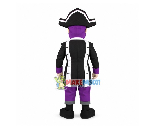 Grumpy One-eyed Pirate With Purple Beard Mascot Costume Grumpy One-eyed Pirate With Purple Beard Mascot Costume