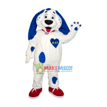 Well-behaved Blue Lop-eared Dog Mascot Costume
