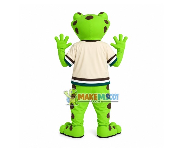 Joyful Frog Of The Park Scenic Area Mascot Costume Joyful Frog Of The Park Scenic Area Mascot Costume
