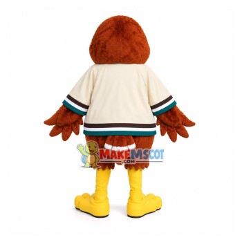 Friendly Bald Owl Mascot Costume For The Park Friendly Bald Owl Mascot Costume For The Park