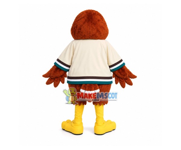 Friendly Bald Owl Mascot Costume For The Park Friendly Bald Owl Mascot Costume For The Park