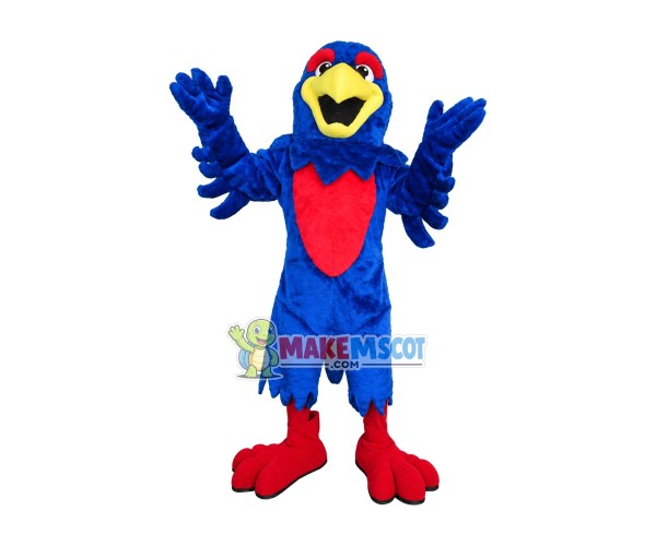 Jubilant Short Plush Blue Eagle Mascot Costume Jubilant Short Plush Blue Eagle Mascot Costume