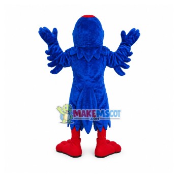 Jubilant Short Plush Blue Eagle Mascot Costume Jubilant Short Plush Blue Eagle Mascot Costume