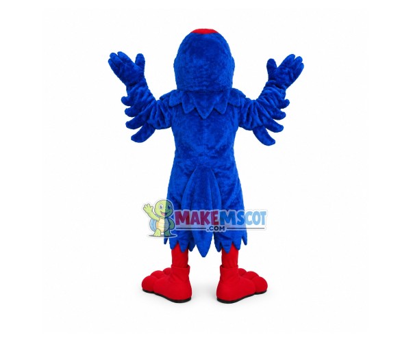 Jubilant Short Plush Blue Eagle Mascot Costume Jubilant Short Plush Blue Eagle Mascot Costume