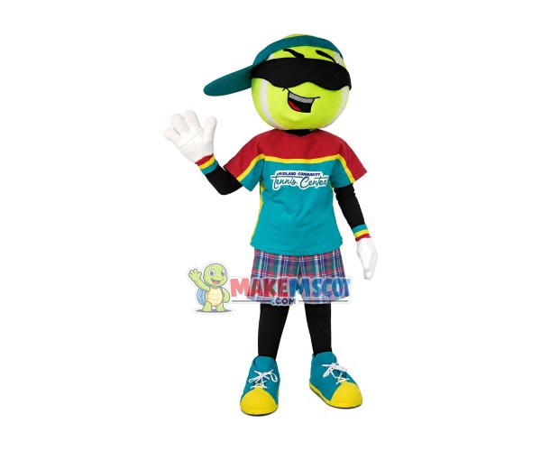 Sunglasses Tennis Ball Mascot Costume For The Tennis Center Sunglasses Tennis Ball Mascot Costume For The Tennis Center