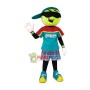 Sunglasses Tennis Ball Mascot Costume For The Tennis Center