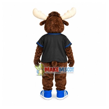 Bright Eyes Moose Mascot Costume For High School Bright Eyes Moose Mascot Costume For High School