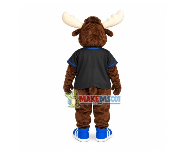 Bright Eyes Moose Mascot Costume For High School Bright Eyes Moose Mascot Costume For High School