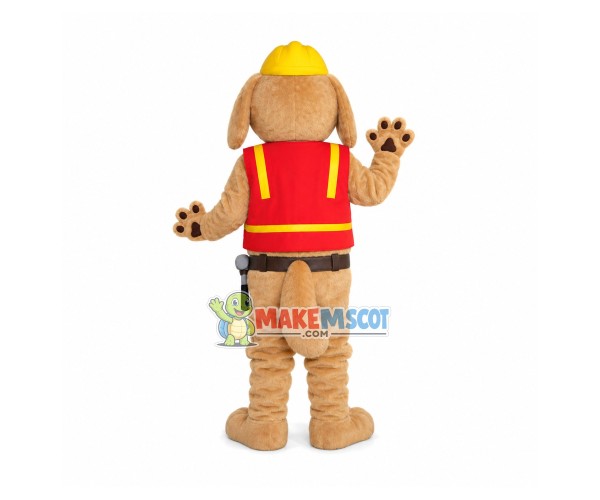 Professional Scout Dog Mascot Costume With Small Eyes Professional Scout Dog Mascot Costume With Small Eyes